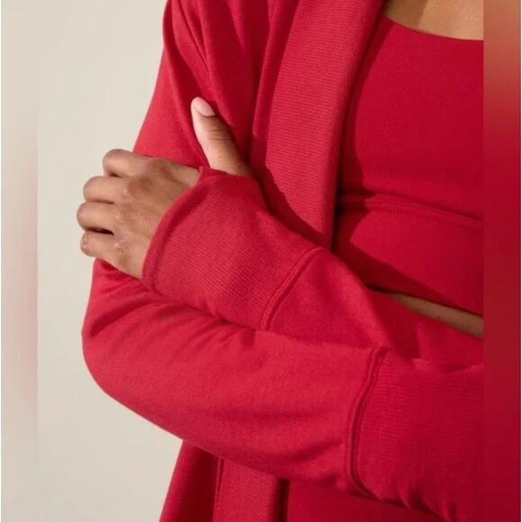 ATHLETA Pranayama Wrap Clover Berry Red Sz 1X NWT {FF25} - Picture 5 of 5